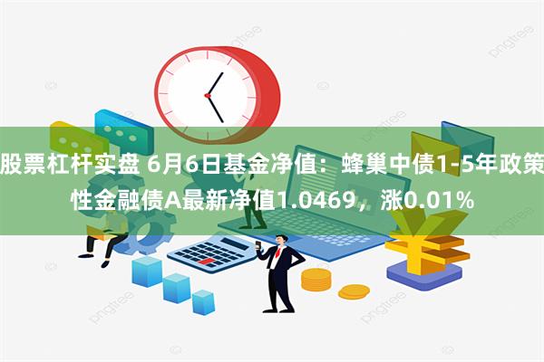 股票杠杆实盘 6月6日基金净值：蜂巢中债1-5年政策性金融债A最新净值1.0469，涨0.01%