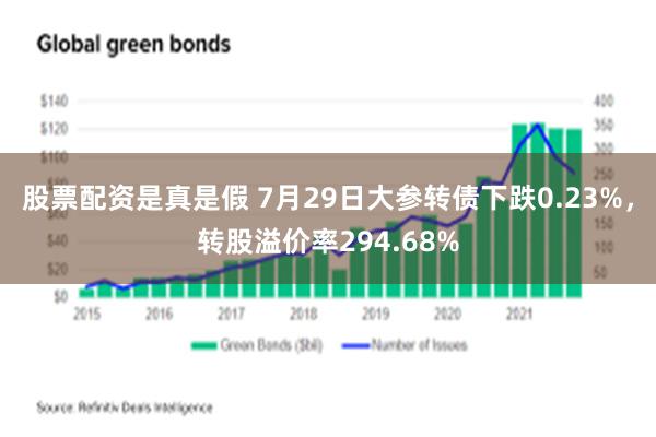 股票配资是真是假 7月29日大参转债下跌0.23%，转股溢价率294.68%