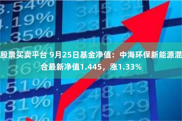 股票买卖平台 9月25日基金净值：中海环保新能源混合最新净值