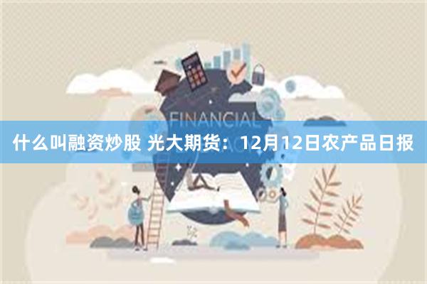 什么叫融资炒股 光大期货：12月12日农产品日报