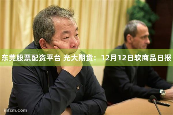 东莞股票配资平台 光大期货：12月12日软商品日报