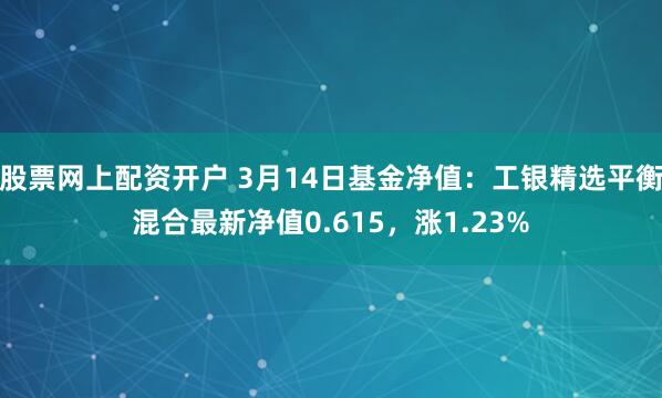 股票网上配资开户 3月14日基金净值：工银精选平衡混合最新净值0.615，涨1.23%